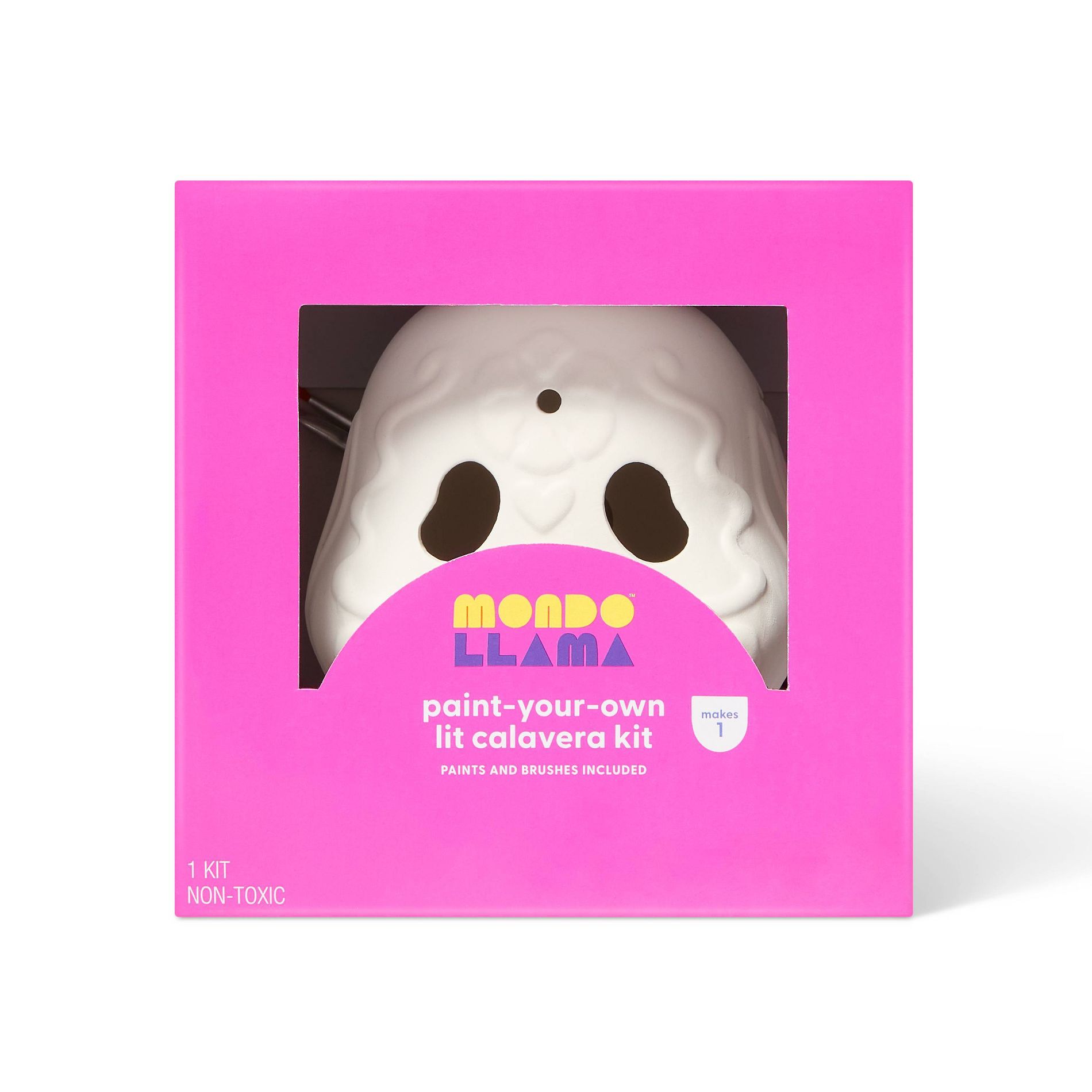 Día de Muertos Craft Lit Ceramic Calavera Painting Activity Kit - Mondo Llama™