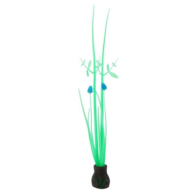 Unique Bargains Silicone Aquarium Simulation Coral Sunflower Fish Tank