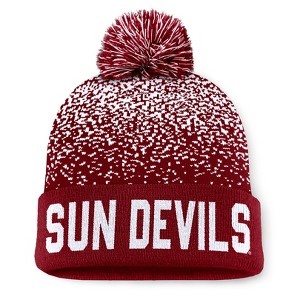 NCAA Arizona State Sun Devils Condensed Knit Cuffed Beanie: Solid Acrylic Midweight Hat - 1 of 3