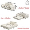 78.7" Teddy 3-in-1 Foldable Sofa Bed with Pillows - 2 of 4