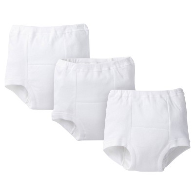 Gerber Toddler 3 Pack Training Pants - White 2T