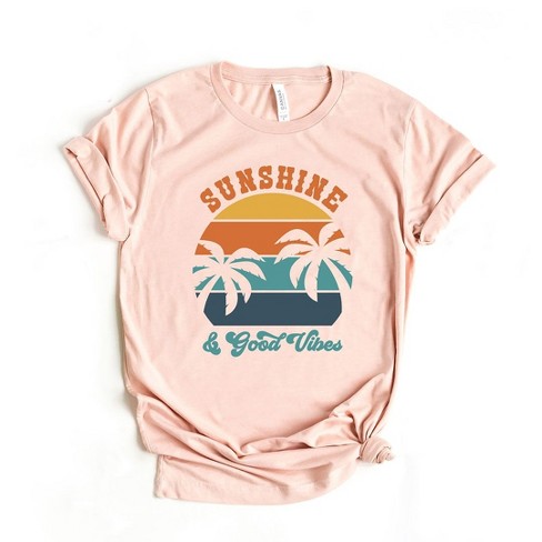 Simply Sage Market Women's Sunshine And Good Vibes Short Sleeve Graphic ...