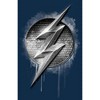 Men's Zack Snyder Justice League The Flash Silver Logo Long Sleeve Shirt - image 2 of 4