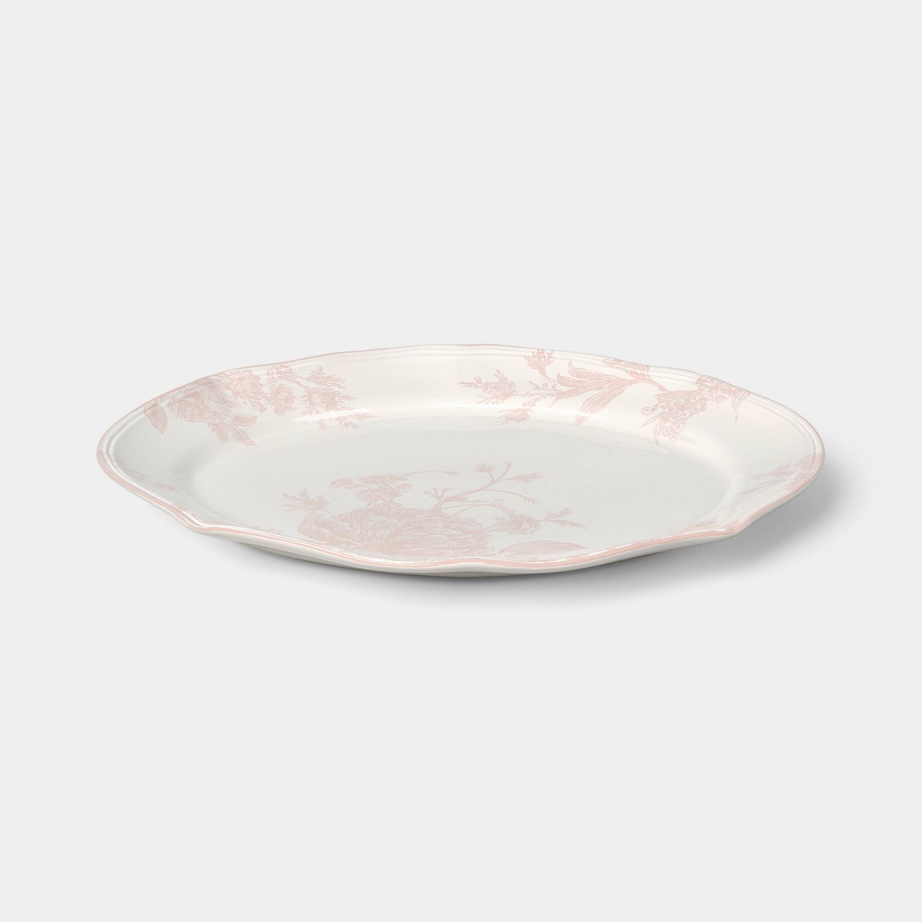 Legacy Heirloom Oval Serve Platter Pink Floral -Threshold™