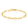 ELYA Women's Flat Square Medium 5mm Paperclip Bracelet - 8.5" - 3 of 4
