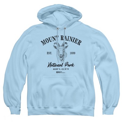 Men's Mount Rainier National Park Mountain Goat Icon Pull-Over Hoodie