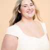 Blogilates Women's Sweetheart Cropped Short Sleeve Shirt - 4 of 4