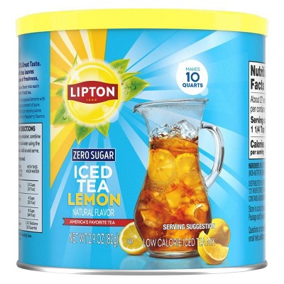 Lipton Zero Sugar Lemon Iced Tea Mix - 2.9oz