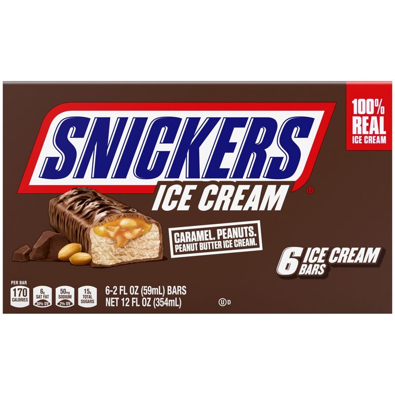 SNICKERS Ice Cream Bars - 12oz/6ct, 3 of 8