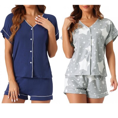 gray star/navy blue