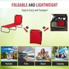 PAGED Folding Camping Chairs Outdoor Sun Tanning Chairs with 5-Level Reclining Back for Camping, Beach, Yard, Picnics, Patio - 4 of 4