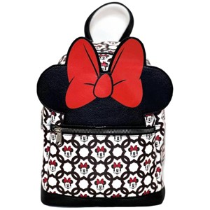 Minnie Mouse 10" Mini Deluxe Backpack with 1 Front pocket and Large Minnie Bow - 1 of 3