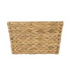 Large Hyacinth Storage Basket with Handles, 2 Pack - 3 of 4