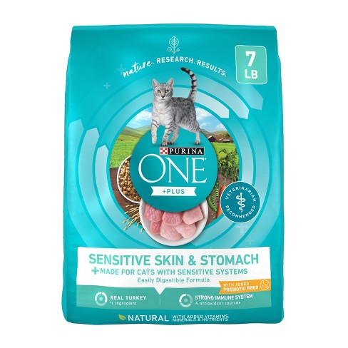 Purina One Sensitive Skin Stomach Natural Dry Cat Food With