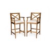Osparple Set of 2 Outdoor Bar Stools,Outdoor Counter Bar Stools with Water-resistant Cushions - 4 of 4
