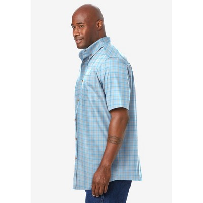KingSize Short Sleeve Wrinkle Resistant Sport Shirt