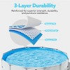 SLOOSH 10/12/15 FT Large Round Above Ground Pool, Outdoor Round Frame Above Ground Swimming Pool Set Kiddie Pool for Kids Adults with Filter Pump - 4 of 4