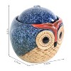 Sunnydaze Indoor Home Office Decorative Smooth Glazed Ceramic Owl Tabletop Water Fountain Feature - 7" - 3 of 4