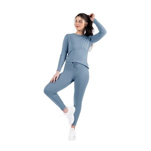 Kickoff Pajamas for Women, Warm, Cozy, 1x1 Rib Stitch, Stretchable Fabric, Winter PJs - 1 of 4