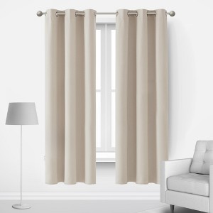 Deconovo Grommet Blackout Curtains, 2 Panels, OEKO-TEX Certified - 1 of 4
