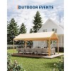 10x20FT Heavy-Duty Carport Canopy – Galvanized Steel Frame, Waterproof & UV-Resistant (White/Grey/Yellow) - 2 of 4