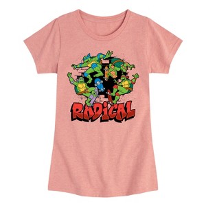Girls' - Teenage Mutant Ninja Turtles - Radical Group Fitted Short Sleeve Graphic T-Shirt - 1 of 4