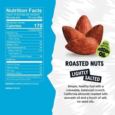 Wild Fox Roasted Lightly Salted Almonds - 10oz