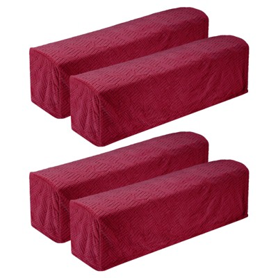 Unique Bargains Twill Stretch Soft Jacquard Non Slip Sofa Armrest Covers