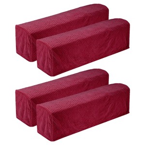 Unique Bargains Twill Stretch Soft Jacquard Non Slip Sofa Armrest Covers - 1 of 4