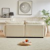 MAYEERTY 88 Inch Modern Living Room Sectional Wide Chenille Triple Sectional Extra 2 Pillows Thick Padded Seat Back Armrests Apartment - 4 of 4