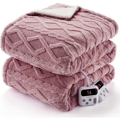 Heated Blanket, Soft Washable Thick Tufted Electric Blanket, Heating Blanket for Bedding, 10 Heating Levels & 10 Time Settings,  Machine Washable