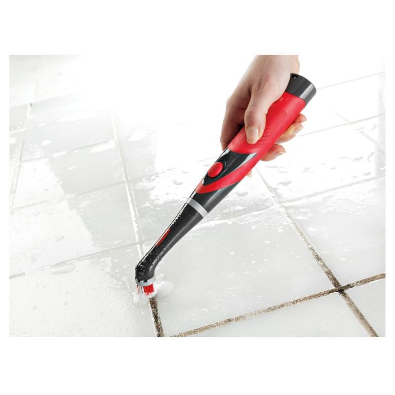Rubbermaid Power Scrubber with 1 All-Purpose Scrubbing Head and 1 Grout Scrubbing Head, 4 of 11