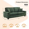 Karl Home |35 inch Wide Corduroy Loveseats Sofa - 3 of 4