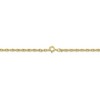 Black Bow Jewelry 1.5mm 10K Yellow Gold Solid Cable Rope Chain Necklace - 4 of 4