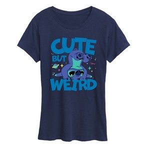 Women's - Lilo and Stitch - Cute but Weird Short Sleeve Graphic T-Shirt - 1 of 4
