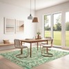 Washable Area Rug for Living Room Modern Floral Print Bedroom Rug - 2 of 4