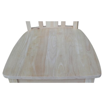 San Remo 30-Inch Unfinished Solid Wood Traditional Bar Stool