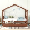 Twin Size Wooden House Bed with Two Drawers - 2 of 4