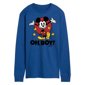 Men's - Disney - Mickey Mouse Long Sleeve Graphic T-Shirt - 1 of 4