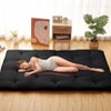 Solid Japanese Floor Mattress Indoor Furniture Living Room Bedroom Futon Mattress, Foldable & Portable Tatami Mat Roll Up Camping Mattress Pad - 2 of 4
