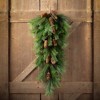 32"H Sullivans Artificial Pine Christmas Swag With Pinecones, Green, Indoor Christmas Decor - 3 of 3