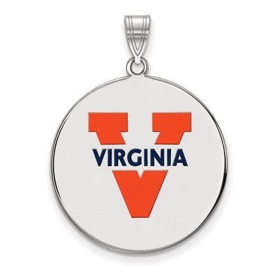 Black Bow Jewelry Sterling Silver Virginia Wahoos NCAA Extra Large Pendant