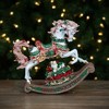Northlight Musical "Merry Christmas" Rocking Horse Figure - 9" - 2 of 4