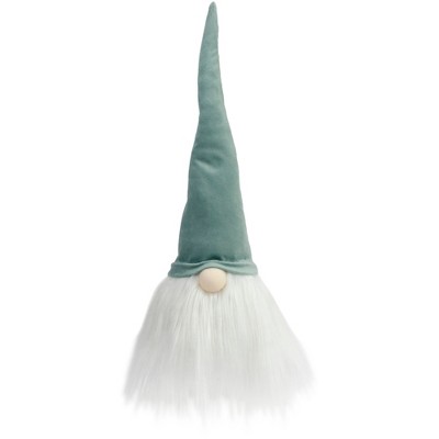 Northlight 15" Green and White Gnome Head Christmas Tabletop Decor