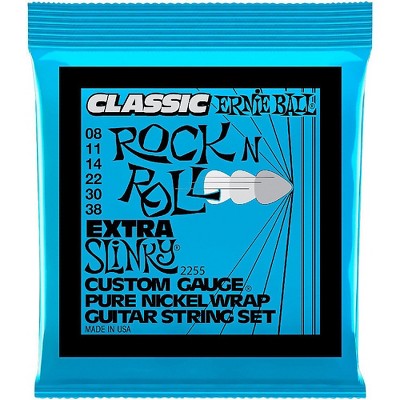 Ernie Ball 2255 Extra Slinky Pure Nickel Wrap Electric Guitar Strings