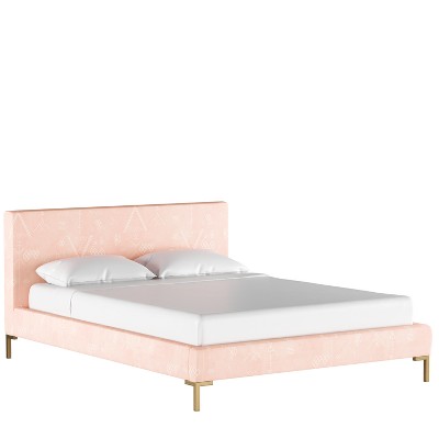 target king platform bed