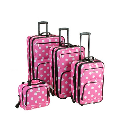 hot pink luggage sets