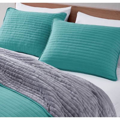 Fieldcrest Luxury Matelasse Aqua Standard Sham New Target New Light Blue Teal 