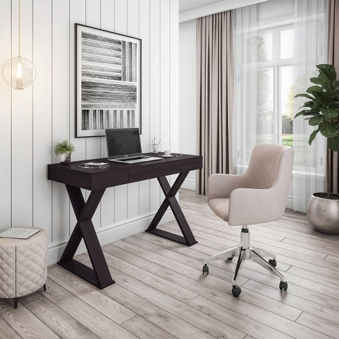 Trendy Desk With Drawer Espresso - Techni Mobili : Target