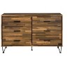 PAGED Dresser with Drawers Industrial Style Storage Cabinet with Side Metal Glides for Living Room, Hallway, Office - 2 of 4